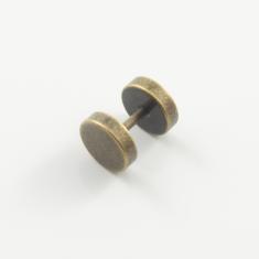 Steel Plug Earring Bronze