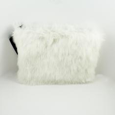 Bag White Fur 37cm