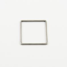 Ατσάλινο Μοτίφ Τετράγωνο Ασημί