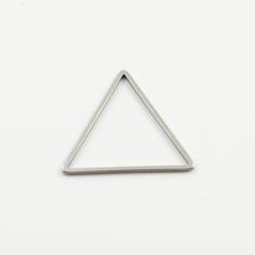 Ατσάλινο Μοτίφ Τρίγωνο Ασημί