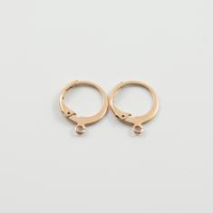 Ατσάλινες Βάσεις Σκουλαρικιού Ροζ Χρυσό