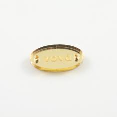 Acrylic Plate "νονά" Gold