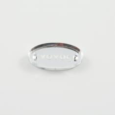 Acrylic Plate "νονός" Silver