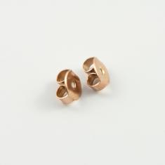 Steel Pink-Gold Earring Clasps
