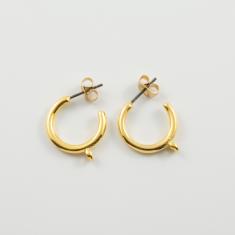 Σκουλαρίκια Κρίκοι Χρυσό Υποδοχή 15mm