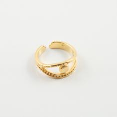 Δαχτυλίδι Μάτι Έθνικ Γράνες Χρυσό