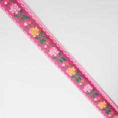 Knitted Ribbon 23mm Pink