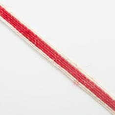 Hemp Ribbon 10mm Red