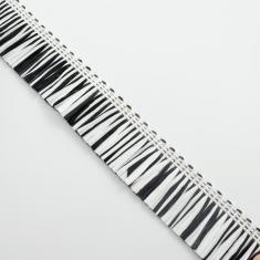 Κορδέλα Γκοφρέ Κρόσι Μαυρόασπρο