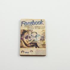 Ξύλινο Vintage ''Facebook''