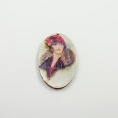 Wooden Vintage ''Lady of Old Times ''