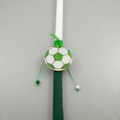 Λαμπάδα Μπάλα Πράσινη (40cm)