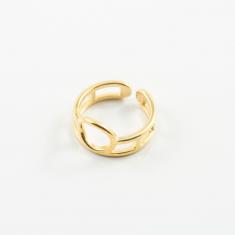 Wire Ring Circle Gold