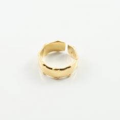 Δαχτυλίδι Επίπεδο Γράνες Χρυσό