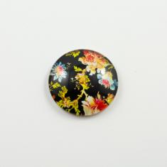 Round Glass Flowers 25mm