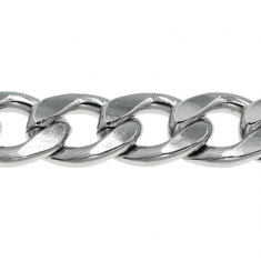 Steel Chain Silver Gourmet 13x9.5mm