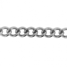 Steel Chain Silver Gourmet 4x3mm