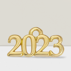 Μοτίφ 2023 κρεμαστό Χρυσό