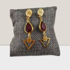 Σκουλαρίκια Δάκρυ Τρίγωνο