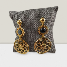 Σκουλαρίκια Ονειροπαγίδα Χρυσό