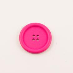 Ξύλινο Κουμπί Φούξια (4cm)