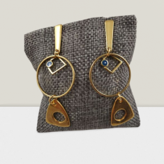 Σκουλαρίκια με Μάτι Μπλε