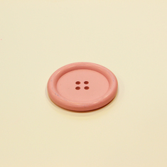Ξύλινο Κουμπί Ροζ (3.5cm)