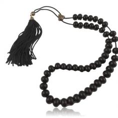 Acrylic Black Rosary Beads