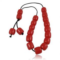 Acrylic Red Rosary Beads