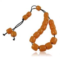 Acrylic Orange Rosary