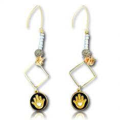 Σκουλαρίκια Χρυσά Χέρακι