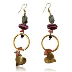 Σκουλαρίκια Χρυσά Κάρδιες