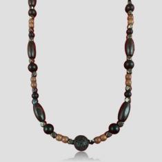 Brown-Black Lava Necklace