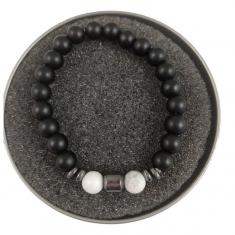 Bracelet Black Matte White