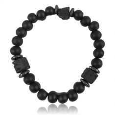 Matte Black Lava Bracelet