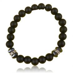 Matte Black Washers Bracelet