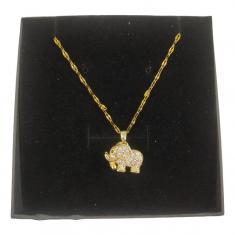 Steel Elephant Necklace