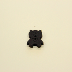 Button "Teddy Bear" Black (2x1cm)