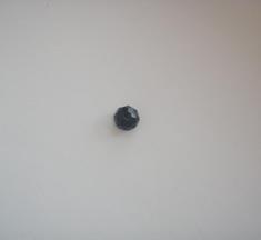 Πολυγωνική Χάντρα Μαύρη (6mm)