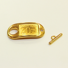 Clasp "Room Hotel" Gold Plated (4x2cm)