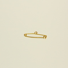 Gold Plated Safety Pin (2.5x0.9cm)