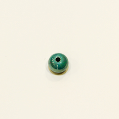 Κεραμική Χάντρα Πράσινη (1x1.3cm)