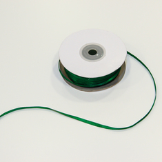 Satin Green Ribbon 3mm