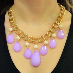 Necklace Chain Tears Lilac