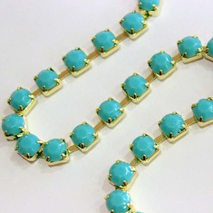 Braid Strass Light Blue 8mm