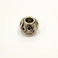 "Pandora" Bead White-Black