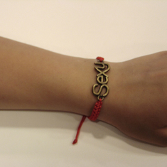 Bracelet Macrame Red "Sexy"