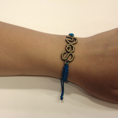Bracelet Macrame Blue "Sexy"