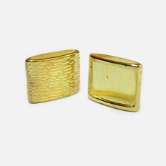 Gold Plated Carved Metal (3x2cm)