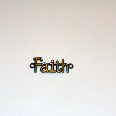 Μπρούτζινο Μοτίφ "Faith"